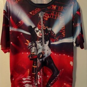 Rockstar KISS Red Graphic Men's Short Sleeve Tee